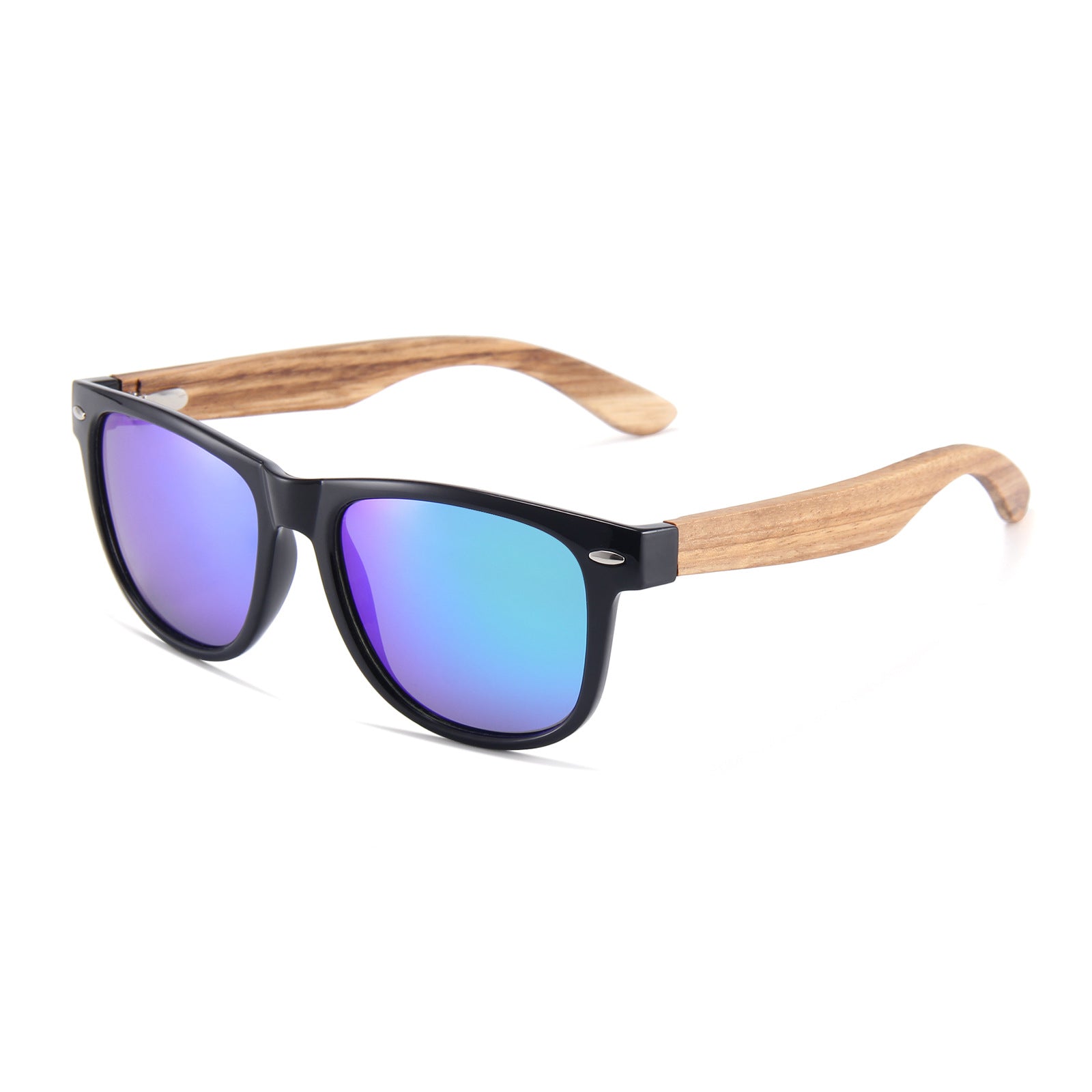 Wholesale Bamboo and Wooden Feet Polarized PC Sunglasses